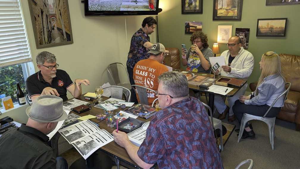 People playing table-top role-playing games.